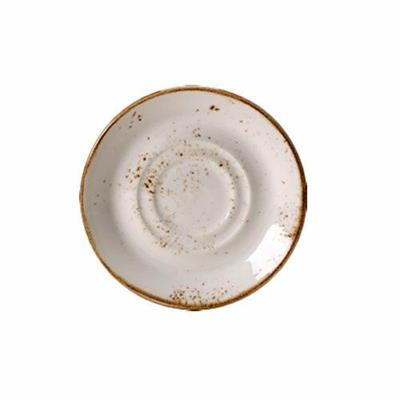 Craft White Stand/Saucer Double Well Large 14.5cm