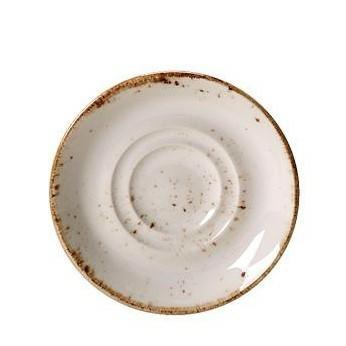 Craft White Saucer Doule Well Small 11.75cm