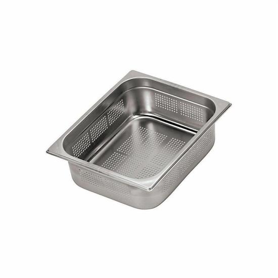 TEGLIA GASTRONORM FORATA INOX 1/1 H65