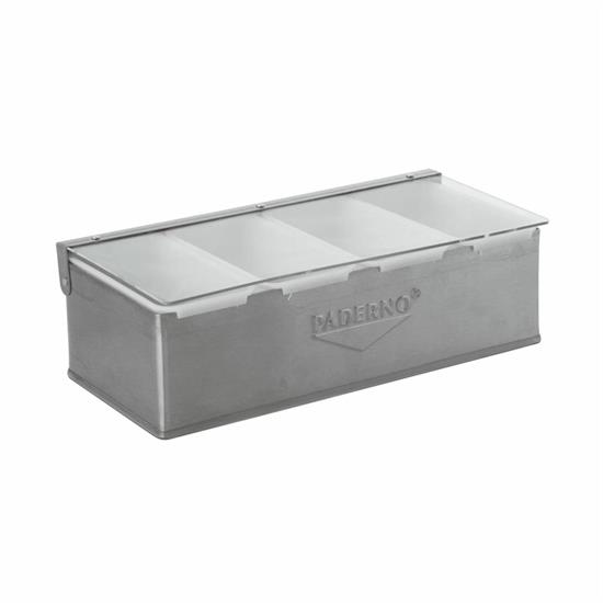 Porta Spezie 4 Vaschette Inox