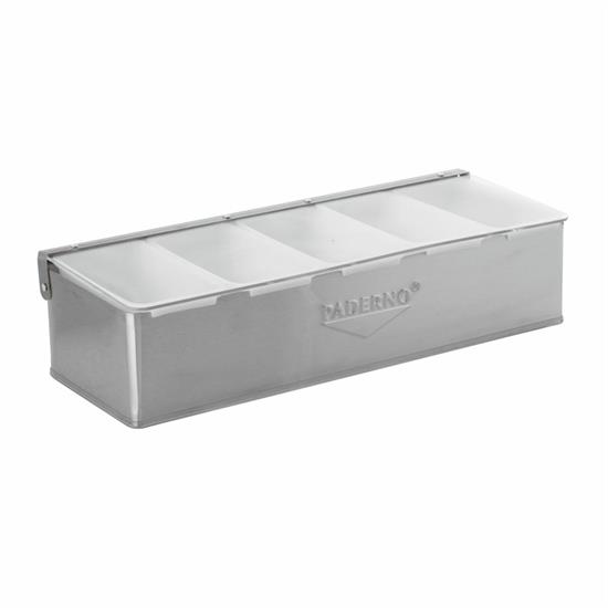 Porta Spezie 5 Vaschette Inox