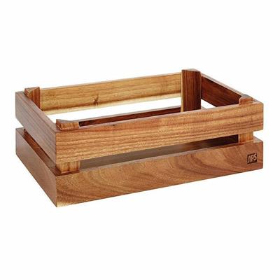 PD CASSETTA LEGNO ACACIA CM 29X18,5X10,5 H GN 1/4