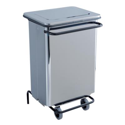 BIDONE RETTANGOLARE INOX 48X42X75H LT.70