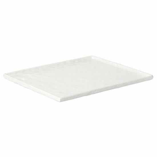 VASSOIO MELAMINA MARMO BIANCO 1/2 CM 32,5X26,5X1,8