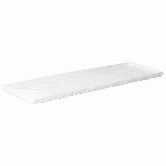VASSOIO RETT GN 2/4 CM 53x16,3x1,8 BIANCO