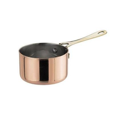 CASSERUOLA IN ACCIAIO COLOR RAMEcm. 8,25x5 h. pz1