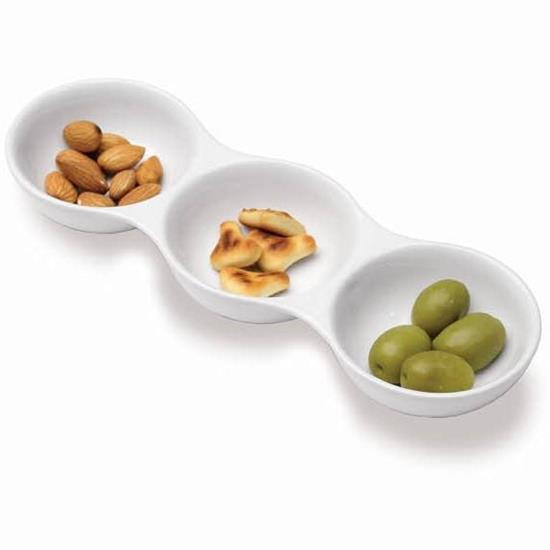 PARTYANTIPAST.3 BOWL CM 23X7,5X3BIANCO