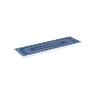 BLUE VASSOIO RETTANG. BLU-BIANCO GN 2/4 CM 53X16,2 H3