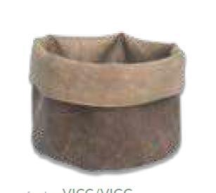 CESTINO PANE RONDE CM.15 VINTAGE GRIGIO/CACAO