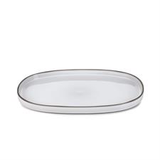 CARACTERE - PIATTO OVALE 35,5X21,8 BIANCO CUMOLO