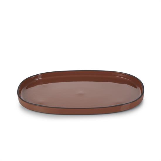 CARACTERE - PIATTO OVALE 35,5X21,8 CANNELLA