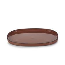 CARACTERE - PIATTO OVALE 35,5X21,8 CANNELLA