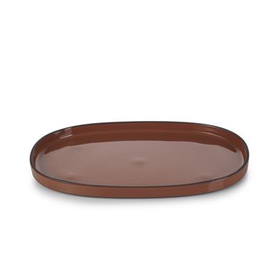 CARACTERE - PIATTO OVALE 35,5X21,8 CANNELLA