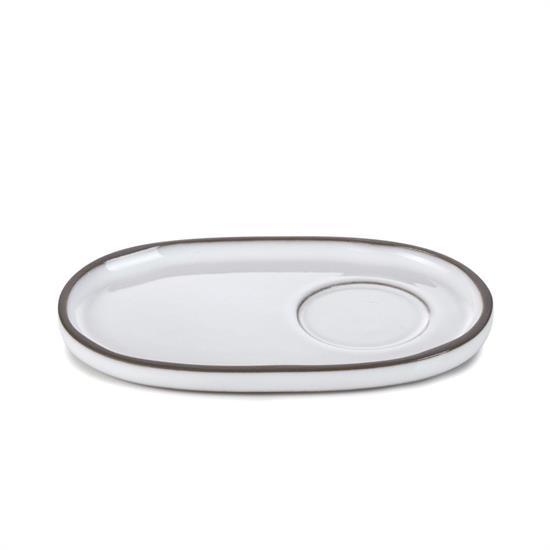 CARACTERE - PIATTINO PER TAZZA BIANCO CUMOLO