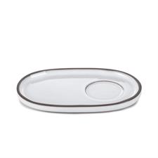 CARACTERE - PIATTINO PER TAZZA BIANCO CUMOLO