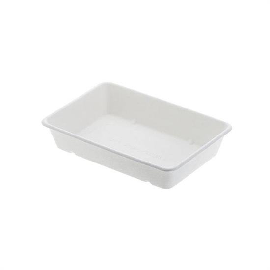 VASSOIO FONDO RETTANG.IN POLPA 50/PZ cm.23x15.5x4.5h