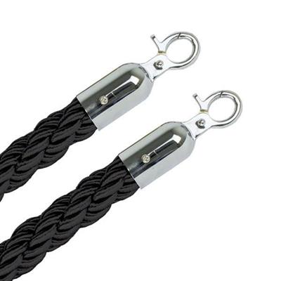 MDL GAMMA CORDONE NERO C/2 GANCI INOX
