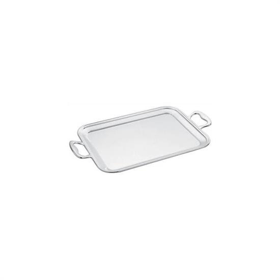 VASSOIO INOX RETT C/M CM.52x38