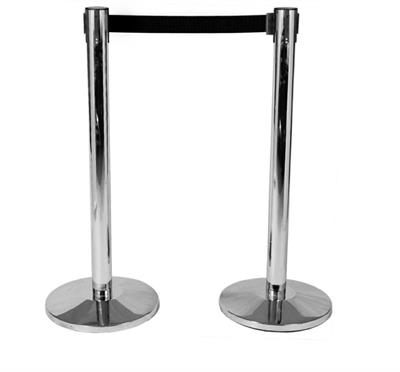 MDL ALFA COLONNA CON NASTRO RETRAIBILE INOX/NERO 36X95H