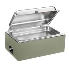 CALEIDO CHAFING DISH RETT.GN 1/1 CHIUSURA A FRIZIONE SALVIA