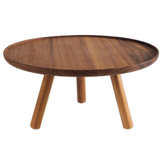 PD - ALZATA LEGNO ACACIA Ø30,5X15H