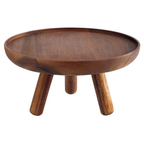 PD - ALZATA LEGNO ACACIA Ø30,5X20H