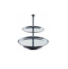 Alzata pasticceria 2 piani inox 18/10 ø12/16cm H.21,50