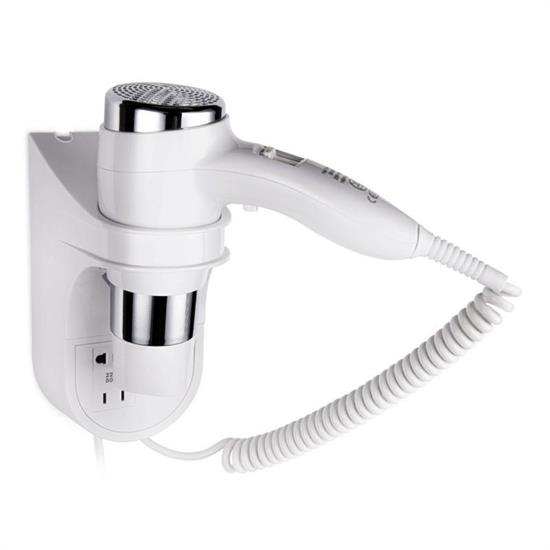 ASCIUGACAPELLI DA PARETE W1600 BIANCO E CROMATO